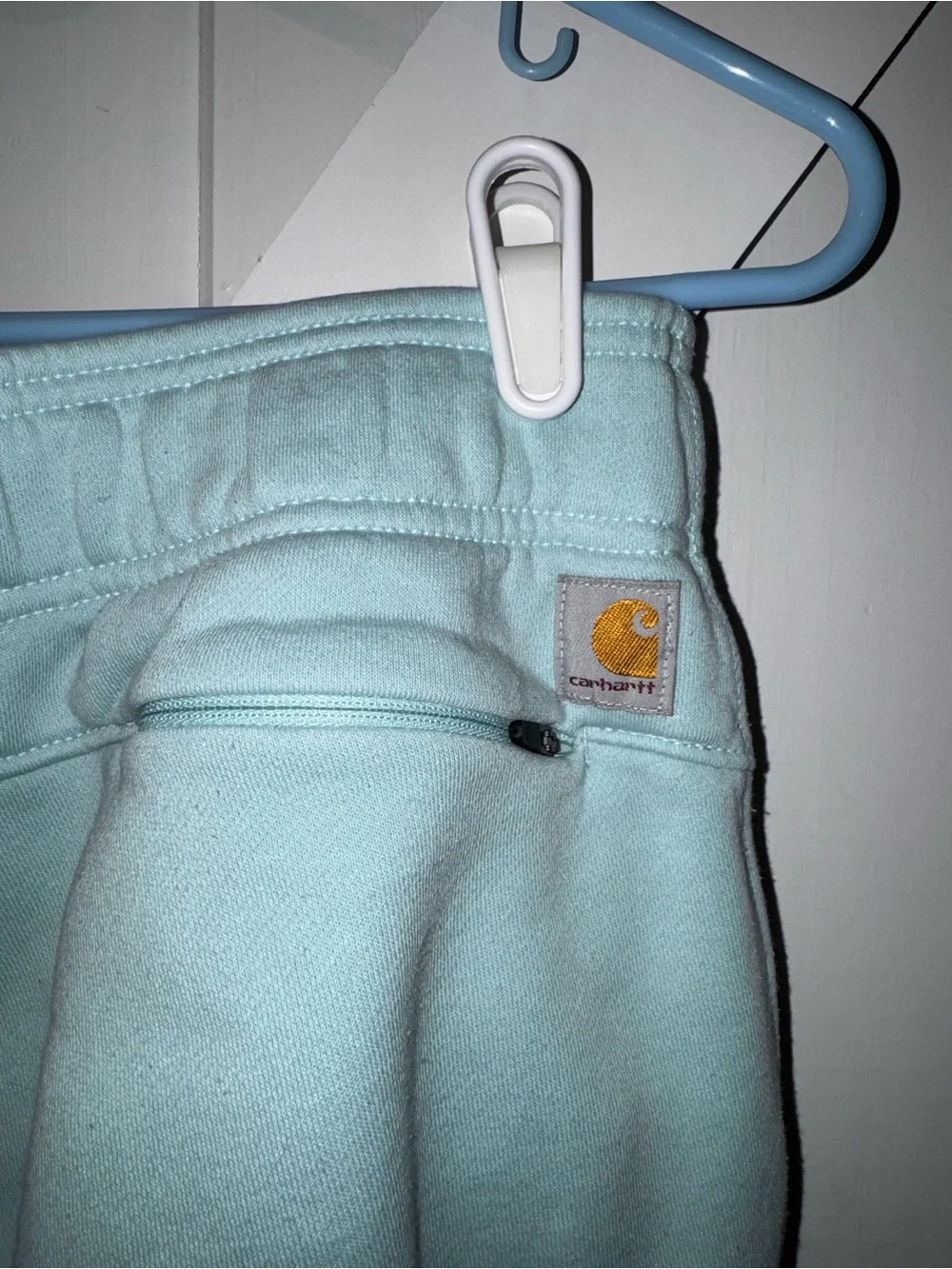 Carhartt Light Teal Fleece Joggers - Picture 6 of 7